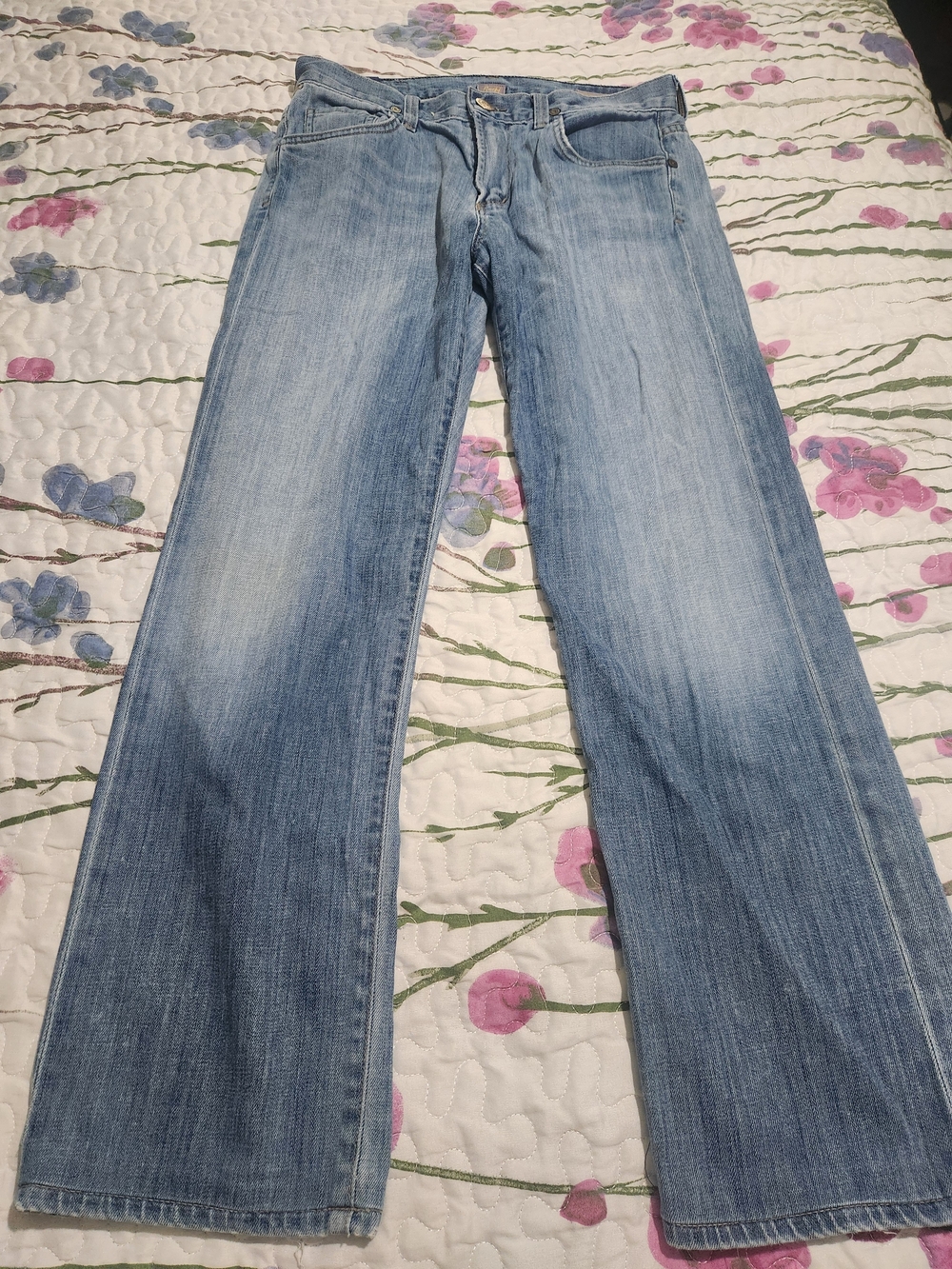 Citizens Of Humanity By Jerome Dahan Light Blue Wide-Leg Jeans